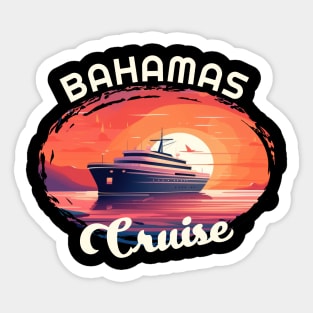 bahamas cruise 2024 - vintage retro gift Sticker